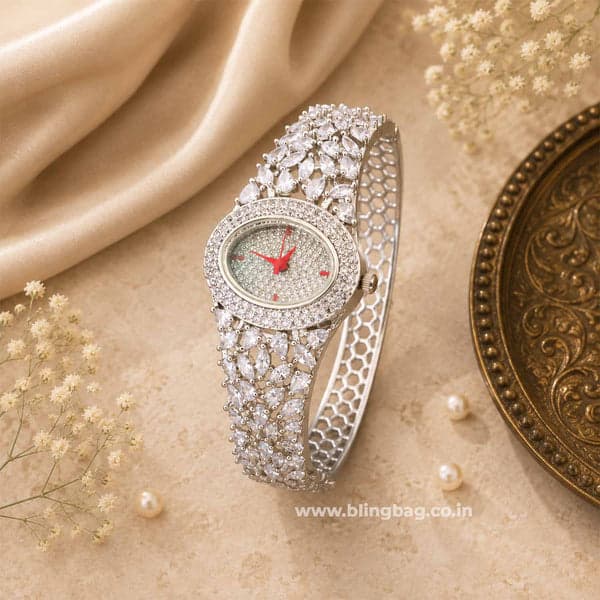 Ornahub Silver Ellaie Zirconia Watch II