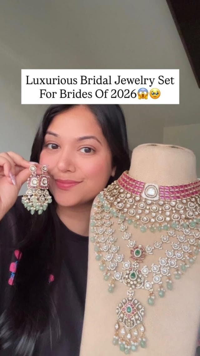 A luxurious bridal set that defines the day
